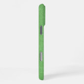 Moderne groene jute patroon iPhone hoesje (Rechterkant)