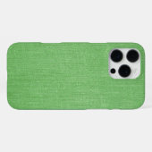 Moderne groene jute patroon iPhone hoesje (Achterkant horizontaal)