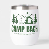 Moderne Groene Kamp Bachelorette Weekend (Voorkant)