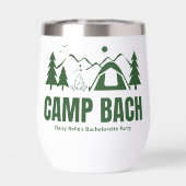 Moderne Groene Kamp Bachelorette Weekend (Achterkant)