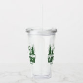 Moderne Groene Kamp Bachelorette Weekend Acryl Drinkbeker (Rechts)