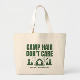 Moderne Groene Kamp Bachelorette Weekend Grote Tote Bag