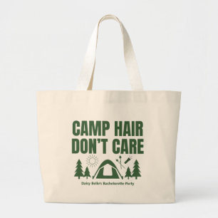 Moderne Groene Kamp Bachelorette Weekend Grote Tote Bag
