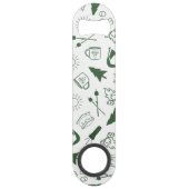 Moderne Groene Kamp Bachelorette Weekend Speed Flessenopener (Achterkant)