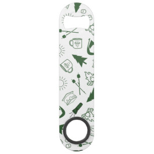 Moderne Groene Kamp Bachelorette Weekend Speed Flessenopener