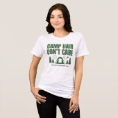 Moderne Groene Kamp Bachelorette Weekend Tri-Blend Shirt (Voorkant volledig)