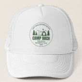 Moderne Groene Kamp Bachelorette Weekend Trucker Pet (Voorkant)