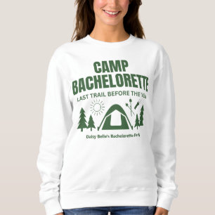 Moderne Groene Kamp Bachelorette Weekend Trui