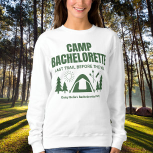 Moderne Groene Kamp Bachelorette Weekend Trui
