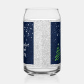 Moderne groene kerstboom feestelijk blikvorm glas (Links)