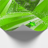 Moderne groene kerstboom met ster cadeaupapier