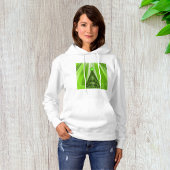 Moderne groene kerstboom met ster hoodie