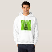 Moderne groene kerstboom met ster hoodie (Voorkant volledig)