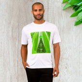 Moderne groene kerstboom met ster t-shirt