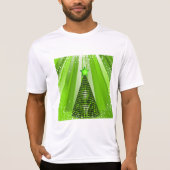Moderne groene kerstboom met ster t-shirt (Voorkant)