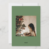 Moderne groene kerstboom vakantie Kaart (Achterkant)