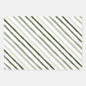 Moderne, groene kerstpatroonpapierlade inpakpapier vel (Voorkant 3)