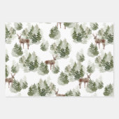 Moderne, groene kerstpatroonpapierlade inpakpapier vel (Voorkant)
