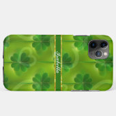 Moderne groene klaver 4 Lijsten Collectie Case-Mate iPhone Case (Achterkant (horizontaal))