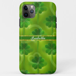 Moderne groene klaver 4 Lijsten Collectie Case-Mate iPhone Case