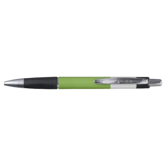 Moderne groene kleurblok-monogram pen (Achterkant)