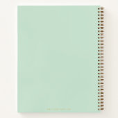Moderne Groene Koppels Cadeau Verloving Blank Rece Notitieboek (Achterkant)