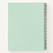 Moderne Groene Koppels Verloving Gift Blank Recept Notitieboek (Achterkant)
