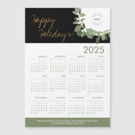 Moderne Groene Krans zwarte Logo hier 2025 Kalende
