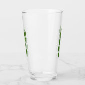 Moderne groene laurierbladeren glas (Links)