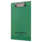 Moderne groene lederen look klembord (Links)