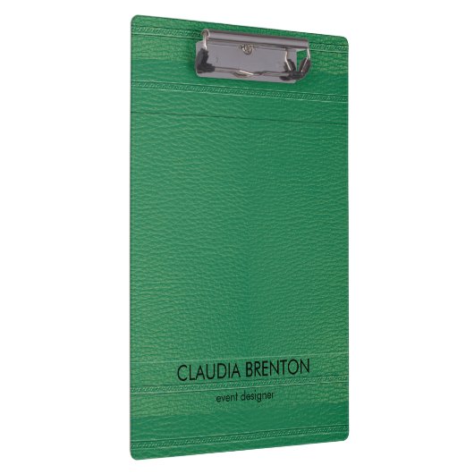 Moderne groene lederen look klembord (Rechts)
