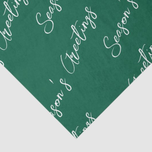 Moderne groene lijn vakantie tissuepapier (Detail)