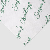 Moderne groene lijn vakantie tissuepapier (Detail)