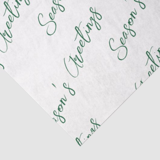 Moderne groene lijn vakantie tissuepapier (Detail)