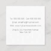 Moderne groene lijnen Waterverf artiest Contactkaartje (Achterkant)