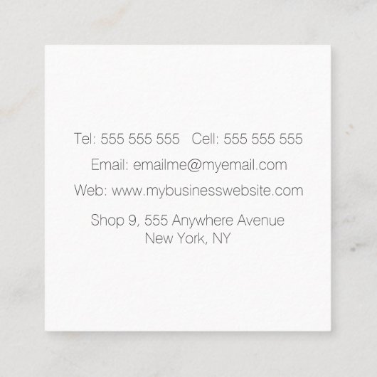 Moderne groene lijnen Waterverf artiest Contactkaartje (Achterkant)