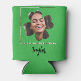 Moderne Groene Lucky Shamrock Four Leaf Clover Fot Blikjeskoeler