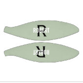 Moderne groene monogram, basketbal (Panelen)