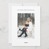 Moderne groene multi foto collage borstel Happy Feestdagenkaart (Achterkant)