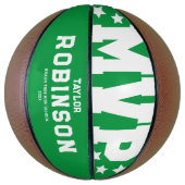 Moderne groene MVP-basketbalgeschenk Basketbal (Verticaal)