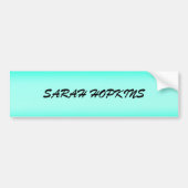 Moderne groene natuur van de gradiënt van de Water Bumpersticker (Voorkant)