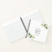 Moderne groene olijftak Vrijgezellenfeest geschenk Notitieboek (Binnen)