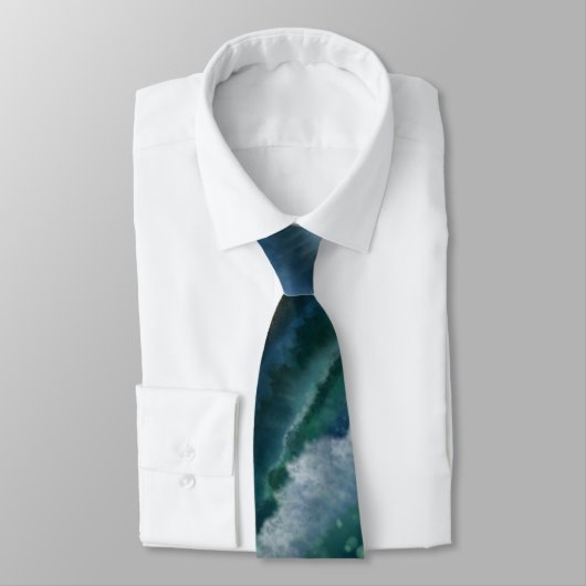 Moderne groene onbemande Mannen voor een blauw bla Stropdas (Gebonden)