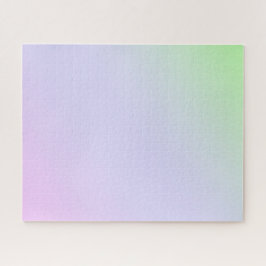 Moderne groene paarse gradiënt Waterverf regenboog Legpuzzel