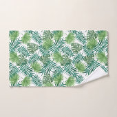 Moderne groene palmbladeren bad handdoek (Handdoek)