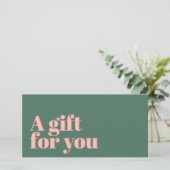 Moderne groene pastel Bold Holiday Salon (Staand voorkant)