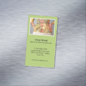 Moderne Groene Persoonlijke Trainer en Nutritionis Magnetisch Visitekaartje (Voorbeeld)