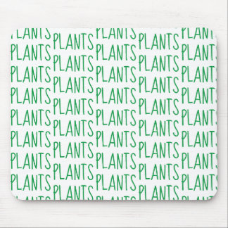 Moderne Groene Planten Patroonpatroon op basis van Muismat