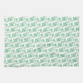 Moderne Groene Planten Patroonpatroon op basis van Theedoek (Horizontaal)