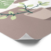 Moderne groene Planten voor binnenshuis  Poster (Hoek)